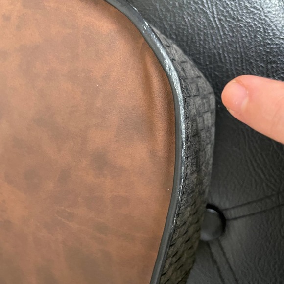 Desigual Crossbody Shoulder Purse Mixed Patchwork Pattern Pockets Brown - Picture 8 of 13